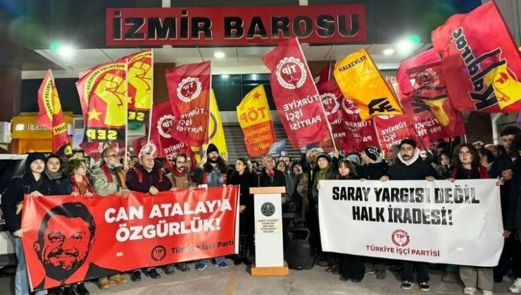 İzmir Barosu’ndan Can Atalay eylemi