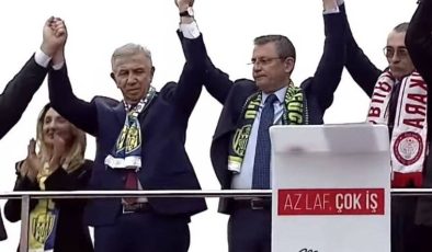 Özgür Özel, Mansur Yavaş ve Erdal Beşikçioğlu bir arada