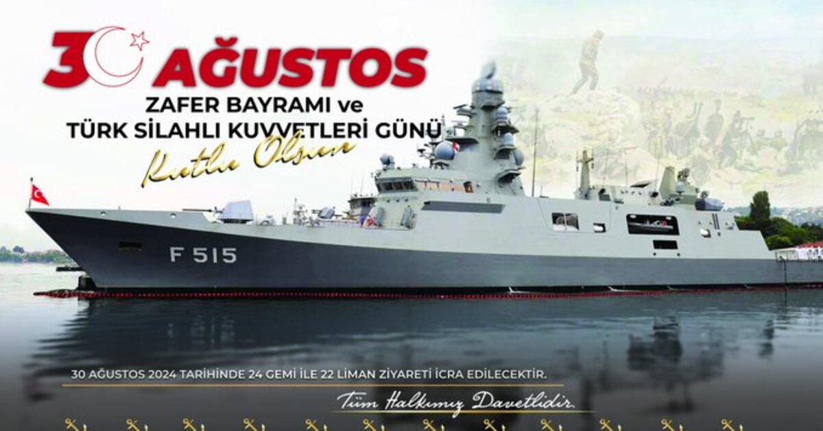 MSB duyurdu: 30 Ağustos’ta 24 gemi halkın ziyaretine açılacak
