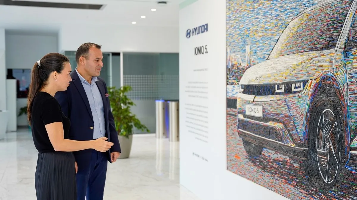 Hyundai Assan ve Deniz Sağdıç Sürdürülebilirliği Sanata Dönüştürüyor